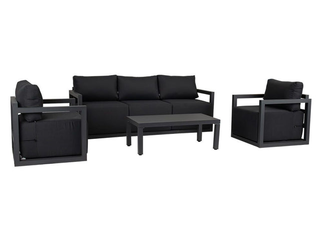 Alfresco 5-Seater Deep-Seated Patio Set – Charcoal Grey