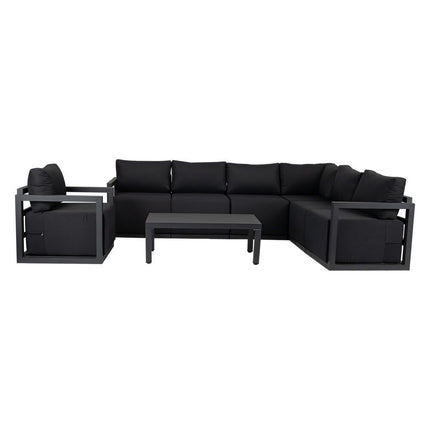 Alfresco 7-Seat Garden Lounge Set ‚Äì Charcoal Grey