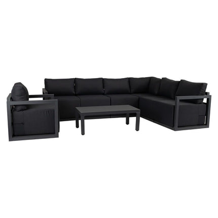 Alfresco 7-Seat Garden Lounge Set ‚Äì Charcoal Grey