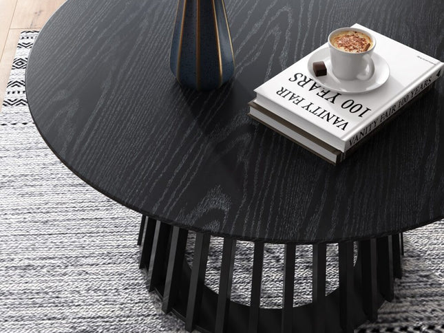 Palmer Slatted Sphere Coffee Table