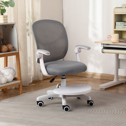 Kids Desk Chair - Children Office Study Seat with Footrest NOVA - Grey