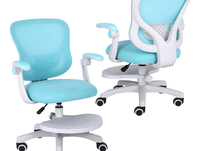 Kids Desk Chair - Children Office Study Seat with Footrest CILO - Blue
