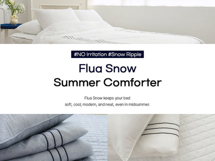 Saesom Flua Snow Comforter Set Queen Cool Quilt Bedspread WHITE