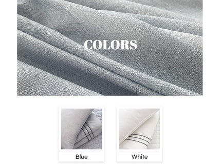 Saesom Flua Snow Comforter Set Queen Cool Quilt Bedspread WHITE