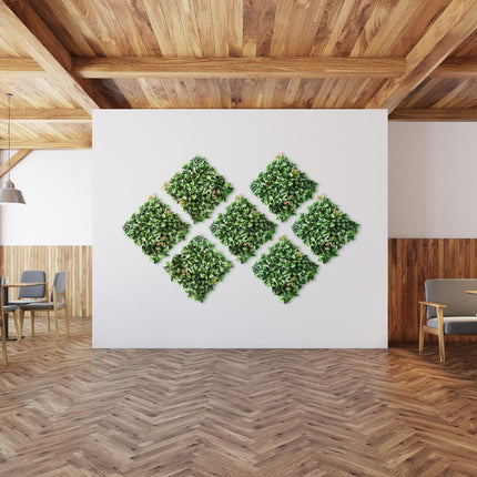 YES4HOMES 12 x Artificial Plant Wall Grass Panels Vertical Garden Tile Fence 50X50CM