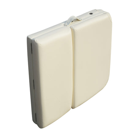 YES4HOMES 3 Fold 5 cm Thickness Foam Portable Aluminium Massage Table Massage Bed Beauty Therapy Beige