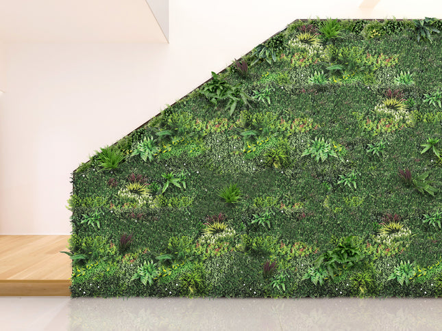 YES4HOMES 5 SQM Artificial Plant Wall Décor Grass Panels Vertical Garden Tile Fence 1X1M Green