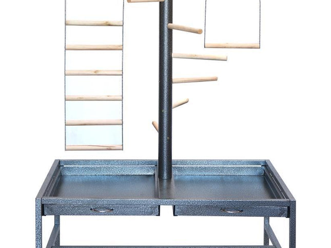 YES4PETS Large Bird Parrot Playpen Gym Toy Stand On Wheels