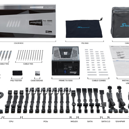 Seasonic PRIME TX-1300 1300W Titanium ATX 3.0 Fully Modular PSU