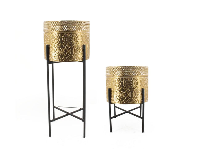 Hope Planter - Gold - Set of 2