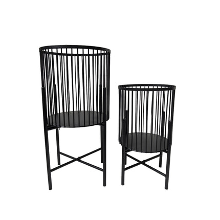 Logan Planter - Set of 2 - Black
