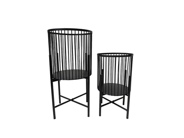 Logan Planter - Set of 2 - Black