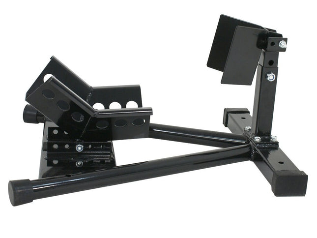 Motorcycle Motorbike Wheel Chock Lift Stand Self Locking Clamp