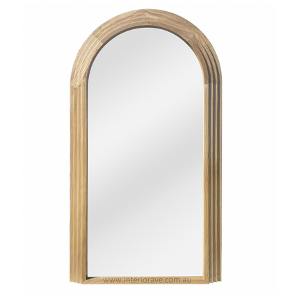 Interior Ave - Sierra Arched Step Mirror ‚Äö√Ñ√∂‚àö√ë‚àö‚àÇ‚Äö√†√∂‚àö√´‚Äö√†√∂‚Äö√†√á‚Äö√Ñ√∂‚àö‚Ä†‚àö‚àÇ‚Äö√†√∂‚àö¬¥‚Äö√Ñ√∂‚àö‚Ä†‚àö‚àÇ¬¨¬®¬¨√Ü Signature Sculptural Natural Wood Statement Piece