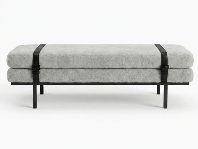 Interior Ave - Porter Bench - Light Grey