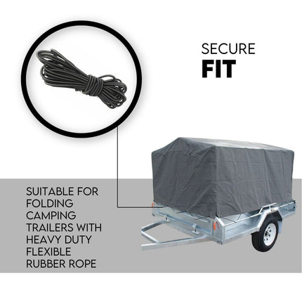 8x5 Box Trailer Cage Canvas Cover (900mm) 3ft Universal Waterproof Rip Resistant