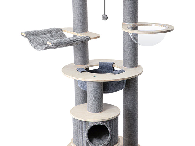 HONEYPOTCAT Majestic Reinforced Multi-Level Cat Tree With Hammock - 168cm