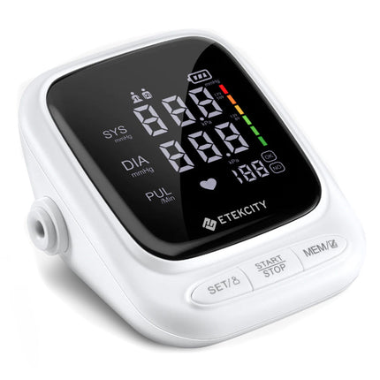Etekcity Smart Scale for Body Weight, Black & Etekcity Smart Blood Pressure Monitor, White Bundle