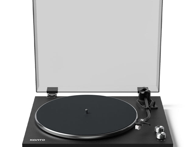 Kanto OBI3 Turntable with Bluetooth 5.3, Preamp, and Pitch Control - Matte Black