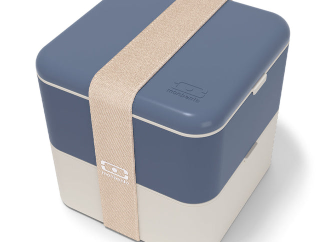 Monbento Mb Square Bento Box - Blue Natural