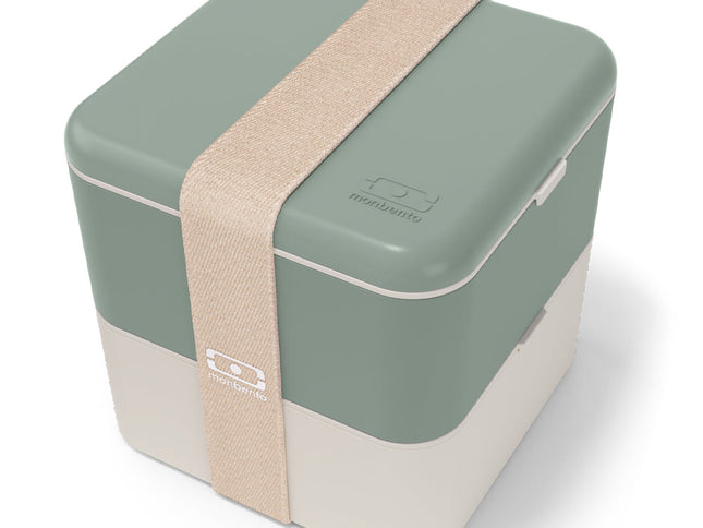 Monbento Mb Square Bento Box - Bi-Colour Green
