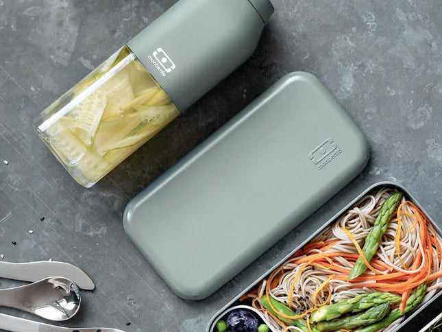 Monbento Mb Positive M Reusable Water Bottle - Green Natural