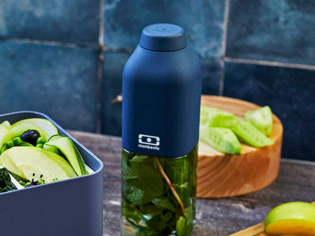 Monbento Mb Positive M Reusable Water Bottle - Blue Infinity
