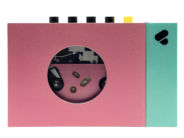 We Are Rewind Portable Cassette Player & Recorder - Edith, Pink & Green