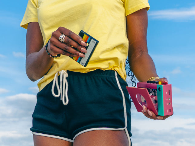 We Are Rewind Portable Cassette Player & Recorder - Edith, Pink & Green