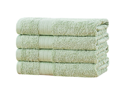 Linenland Bath Towel 4 Piece Cotton Hand Towels Set - Sage Green