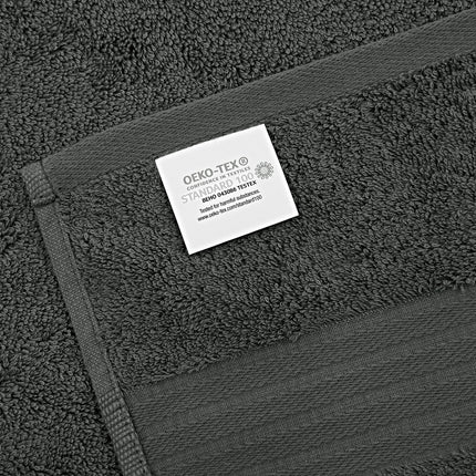 Luxury 6 Piece Soft and Absorbent Cotton Bath Towel Set -¬¨‚Ä† Charcoal