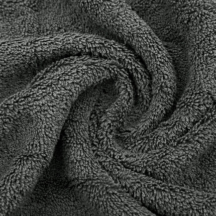 Luxury 6 Piece Soft and Absorbent Cotton Bath Towel Set -¬¨‚Ä† Charcoal