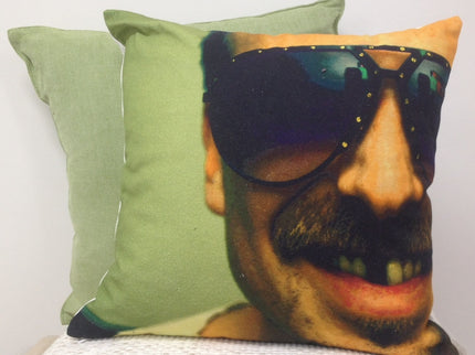 Blaze Toothless Dude Face with Sunglasses Cushion Cover