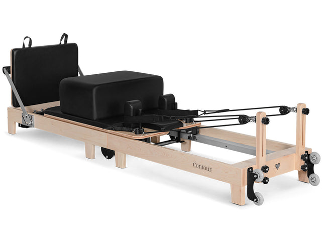 Lifespan Fitness Contour 2 Folding Wood Pilates Reformer Set