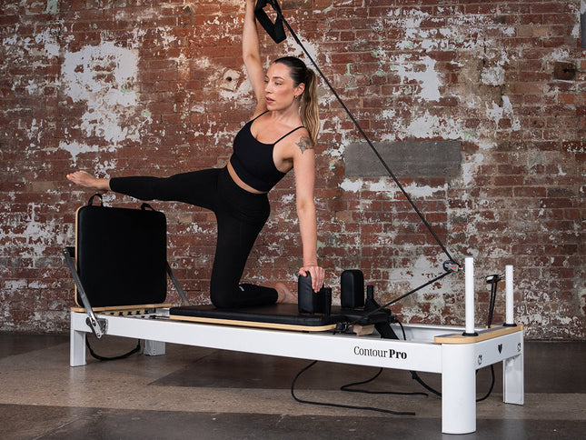 Lifespan Fitness Contour Pro Studio Aluminium Reformer Pilates Bed Set
