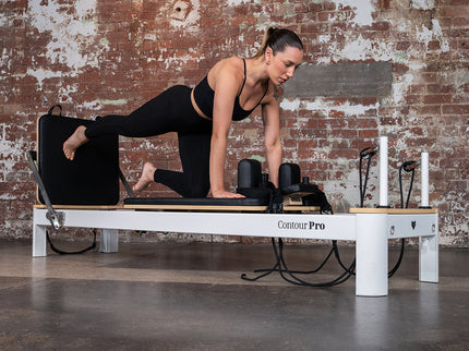 Lifespan Fitness Contour Pro Studio Aluminium Reformer Pilates Bed Set