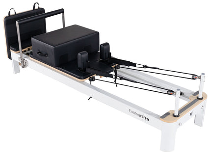 Lifespan Fitness Contour Pro Studio Aluminium Reformer Pilates Bed Set
