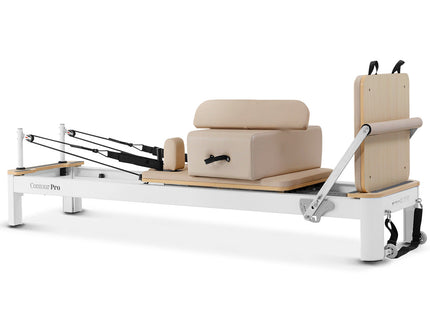 Lifespan Fitness Contour Pro Aluminum Pilates Reformer Bed Set (Beige)