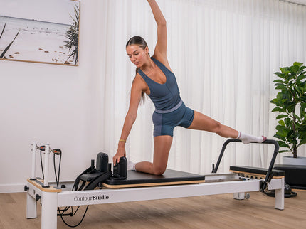 Lifespan Fitness Contour Studio Commercial Pilates Reformer Bed Set