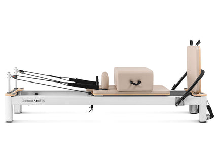 Lifespan Fitness Contour Studio Commercial Pilates Reformer Bed Set (Beige)