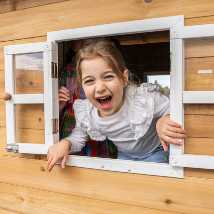 Lifespan Kids Archie Cubby House (Elevated) with 1.8m Slide (Green)