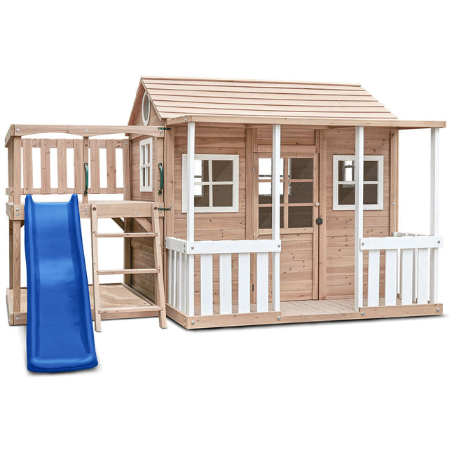 Lifespan Kids Finley Cubby House with 1.8m Slide (Blue)