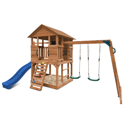 Lifespan Kids Kingston Cubby House with 2.2m Slide (Blue)