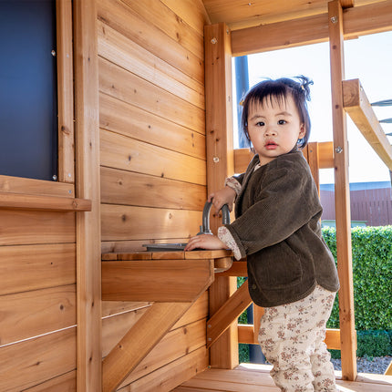 Lifespan Kids Kingston Cubby House with 2.2m Slide (Blue)