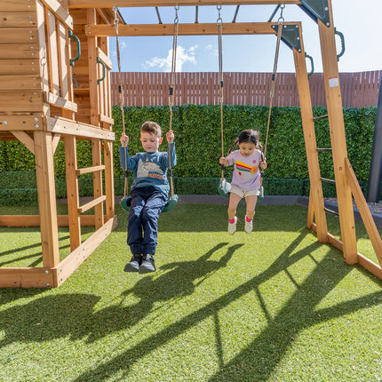 Lifespan Kids Kingston Cubby House with 2.2m Slide (Yellow)