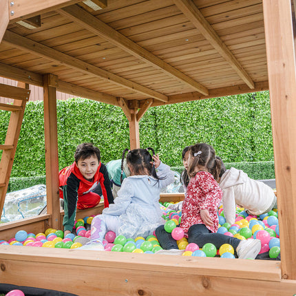 Lifespan Kids Warrigal Cubby House with 2.2m Slide (Pastel Green)