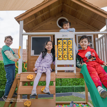 Lifespan Kids Warrigal Cubby House with 2.2m Slide (Yellow)