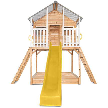 Lifespan Kids Winchester Cubby House (Elevated 1.2m) with 2.2m Slide (Yellow)