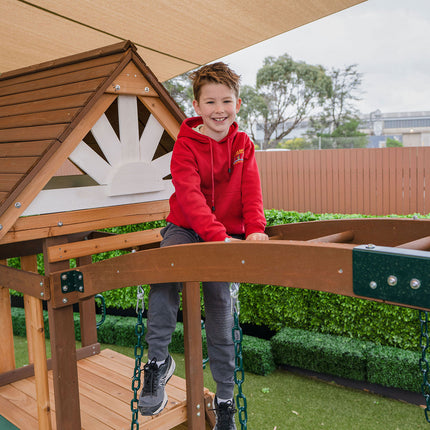 Lifespan Kids Armadale Swing Set & Play Centre with Two 2.2m Slide (Pastel Pink)