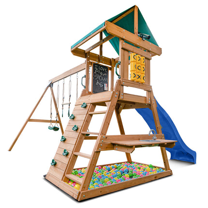 Lifespan Kids Birmingham Swing Set & Play Centre with 2.2m Slide (Blue)